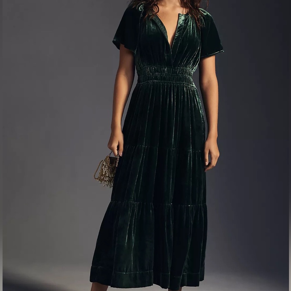 Anthropologie - The Somerset Maxi Dress in Velvet